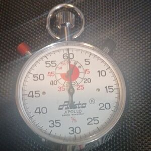 Hanhart Apollo Stopwatch - Silver and Red